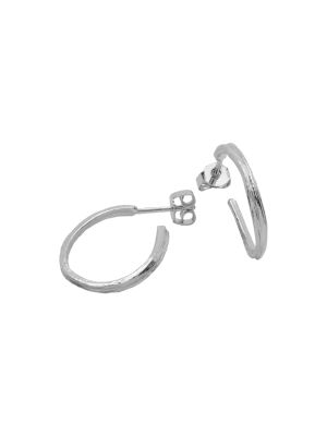 Zilveren ONNO creool met rhodium | OC0133RH | Base image 